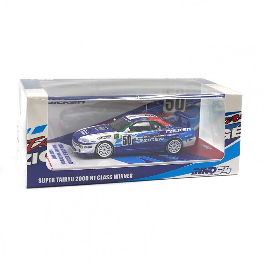 INNO64 Nissan Skyline GT-R R34 Falken 5Zigen #50 Super Taikyu 2000 N1 Winner