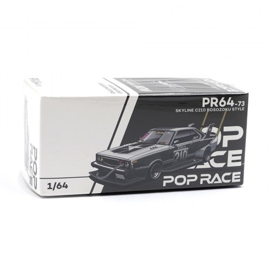 POP RACE 1:64 Nissan Skyline C210 Bosozoku Style PR64-73 Widebody