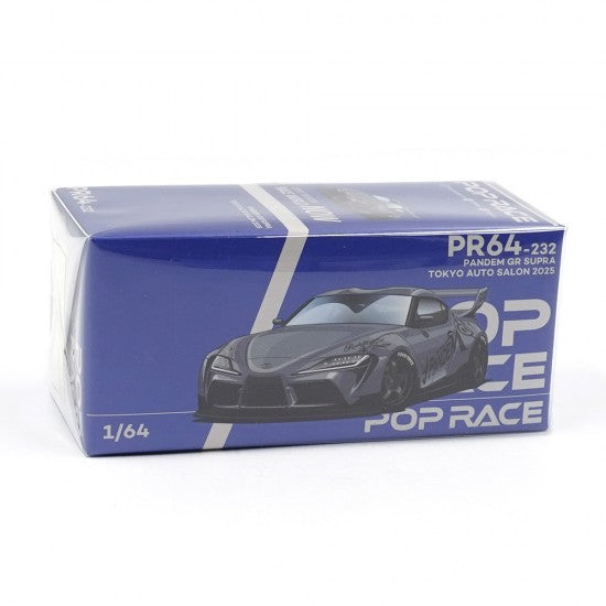 POP RACE 1:64 Pandem Toyota GR Supra PR64-232 Tokyo Auto Salon 2025 Widebody Diecast Model – Limited Edition
