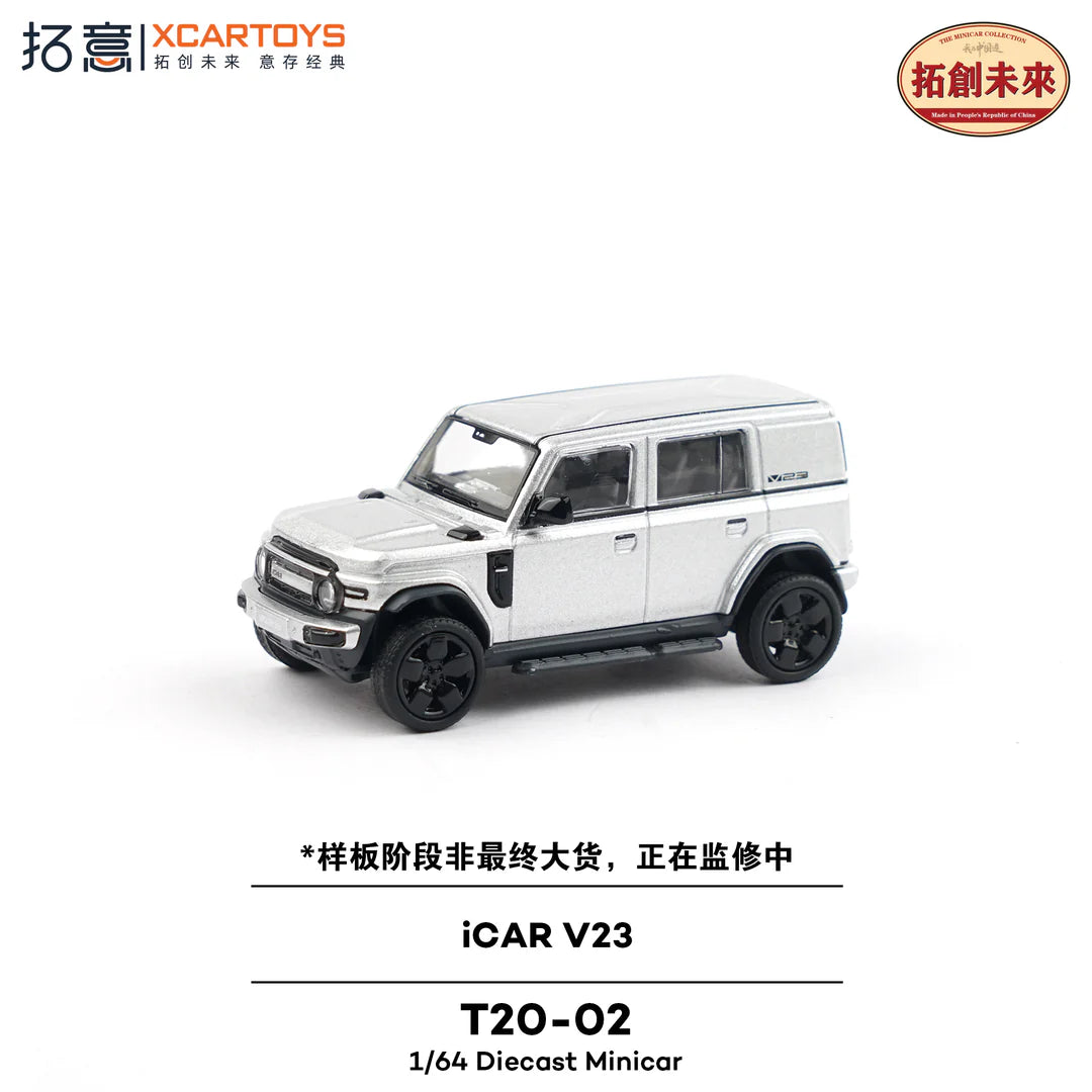 XCARTOYS 1:64 Scale Diecast SUV Model T20-02 – White Off-Road Vehicle