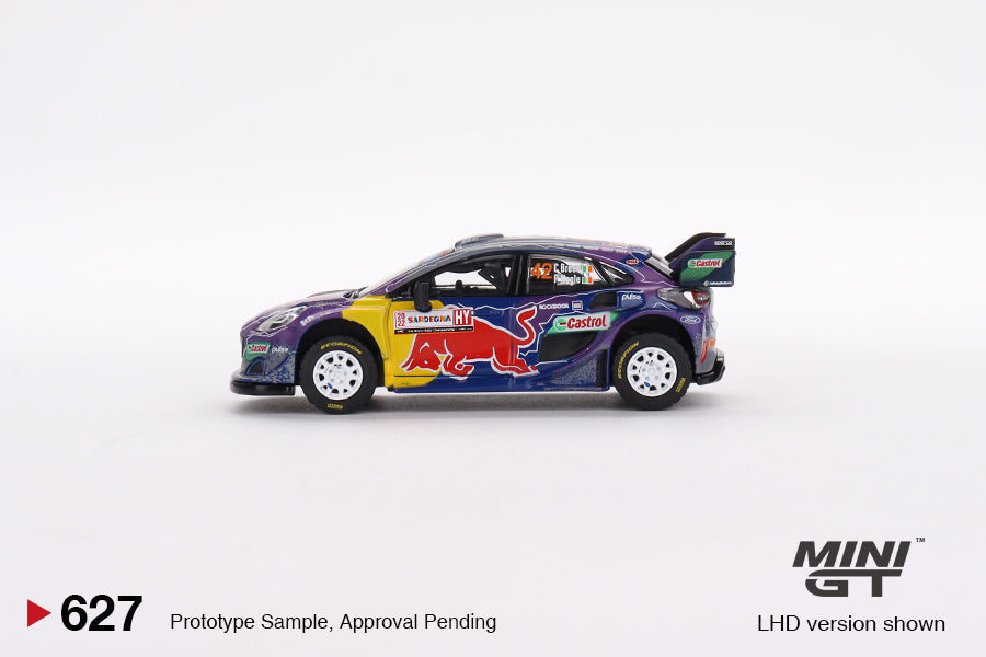 MINI GT 1:64 Ford Puma Rally1 #42 – Red Bull (2022 Rally Italia Sardegna, 2nd Place)