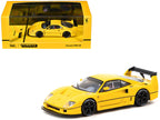 Tarmac Works × IXO Ferrari F40 LM Diecast Model – Yellow Racing Spec