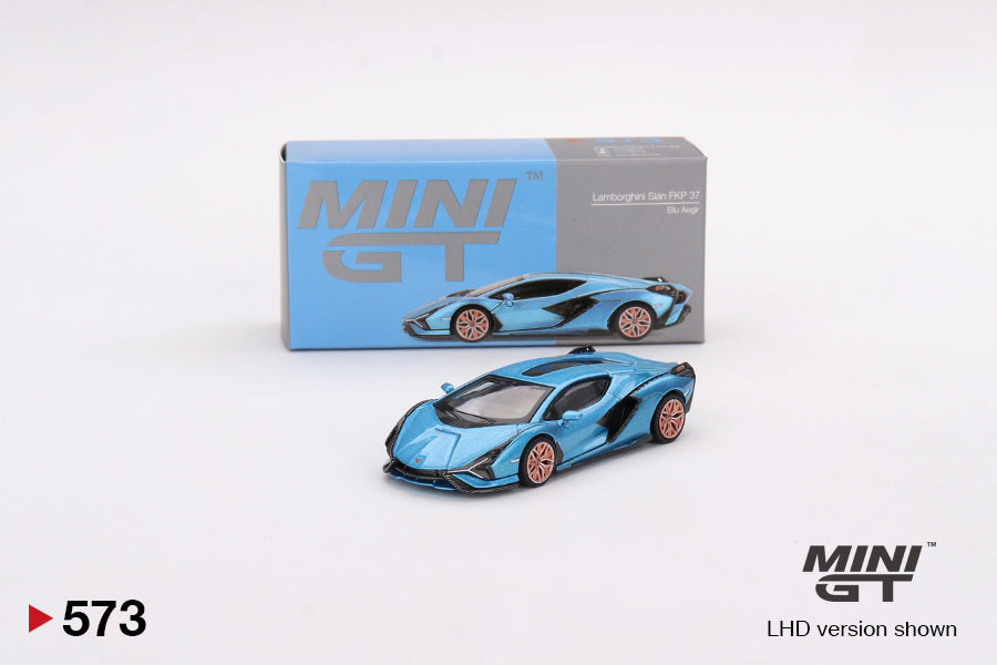 MINI GT 1:64 Lamborghini Sián FKP 37 Blu Aegir