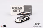 MINI GT 1:64 Lamborghini Aventador SVJ 63 – Bianco Asopo