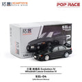 POP RACE x XCARTOYS 1:64 Mitsubishi Lancer Evolution IV Black S31-04