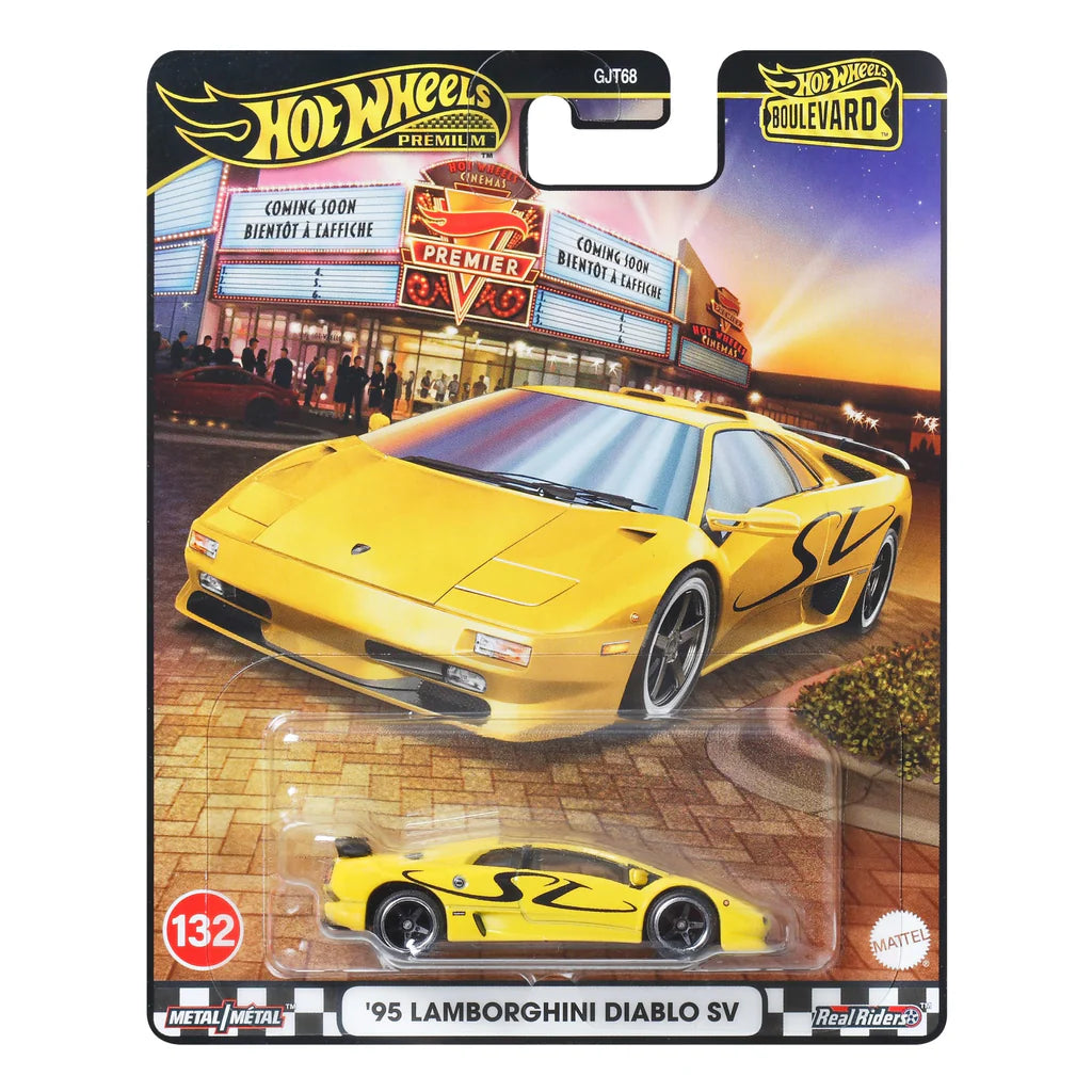 Hot Wheels Premium Boulevard ’95 Lamborghini Diablo SV – Real Riders
