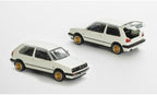 POP RACE 1:64 Volkswagen Golf GTI MK2 White PR640071 Diecast Model – Classic Hot Hatch Collector Edition