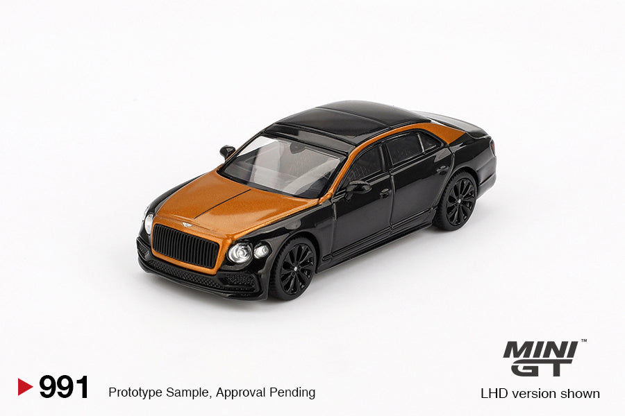 MINI GT 1:64 Bentley Flying Spur – Orange Flame / Onyx
