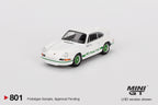 MINI GT 1:64 Porsche 911 Carrera RS 2.7 – Grand Prix White with Green Livery