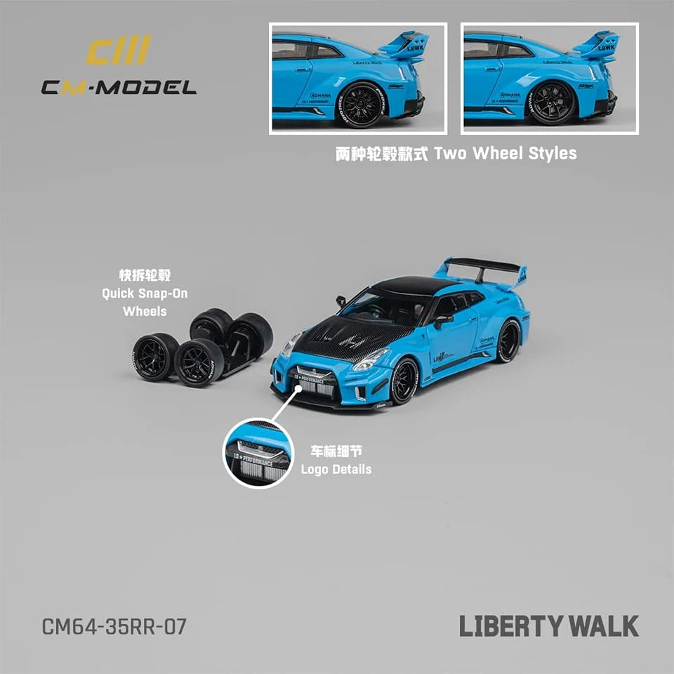 CM Model LB-Silhouette WORKS Nissan 35GT-RR Blue