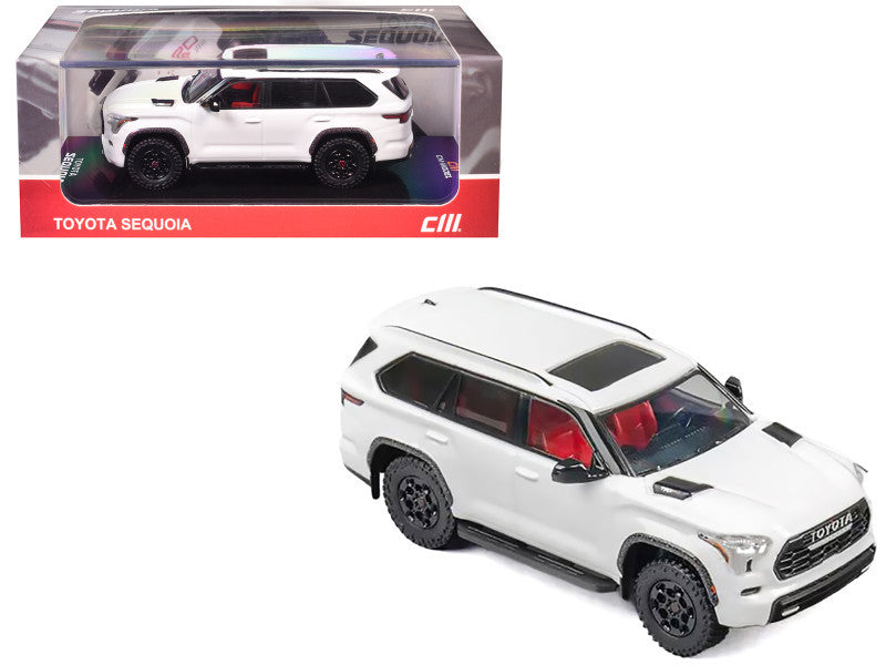 CM Model Toyota Sequoia Off-Road White Diecast SUV