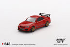 MINI GT 1:64 Nissan Skyline GT-R Tommi Makinen Edition Red