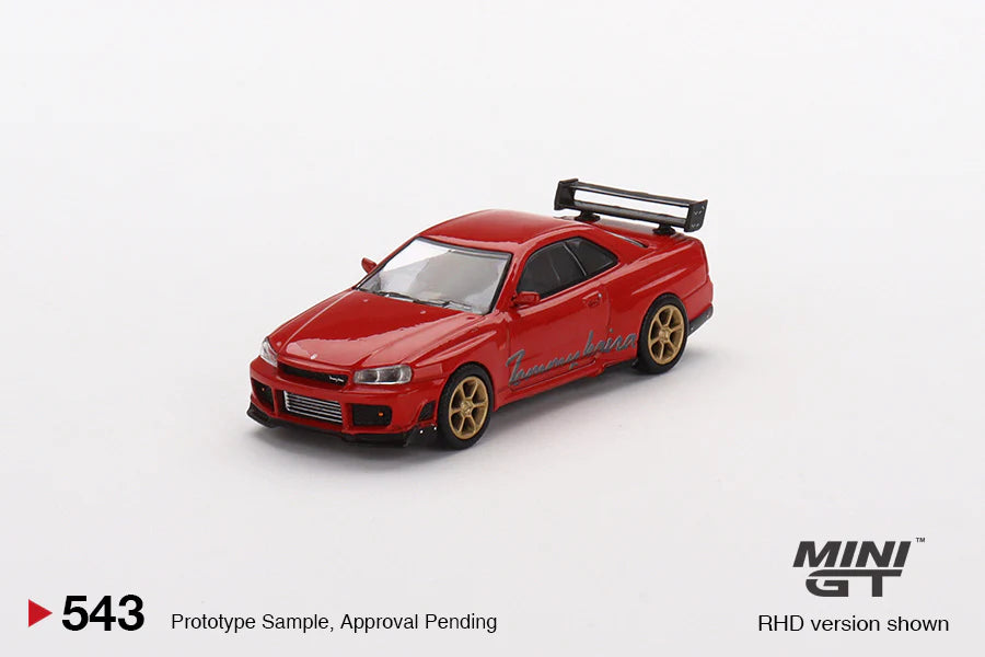 MINI GT 1:64 Nissan Skyline GT-R Tommi Makinen Edition Red