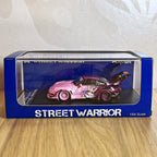 Street Warrior Porsche 911 Widebody Anime Livery Purple/Pink 1:64