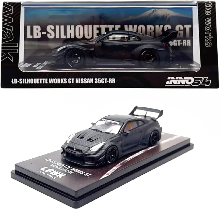 INNO64 LBWK Nissan GT-R R35 LB-Silhouette Works GT Carbon Black