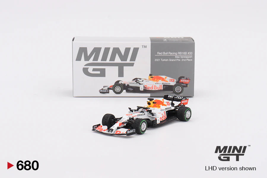 MINI GT 1:64 Red Bull Racing RB16B – #33 Max Verstappen | 2021 Turkish Grand Prix (P2)