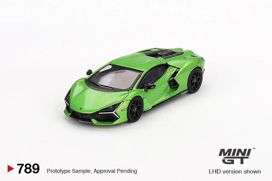 MINI GT 1:64 Lamborghini Revuelto – Verde Selvans