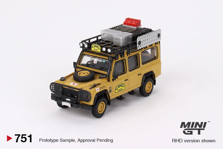 MINI GT 1:64 Land Rover Defender 110 – Camel Trophy Edition