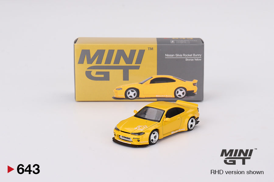 MINI GT 1:64 Nissan Silvia Rocket Bunny Bronze Yellow