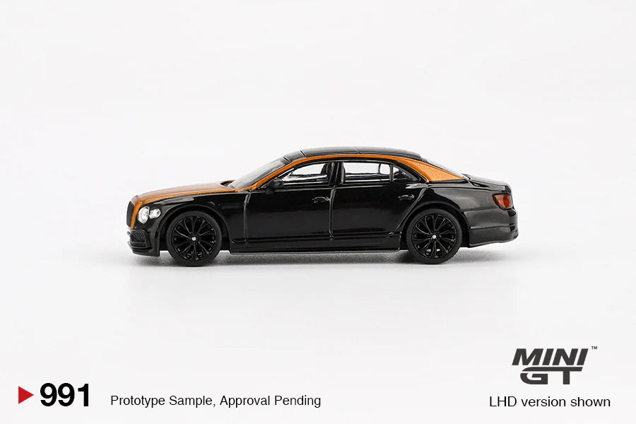 MINI GT 1:64 Bentley Flying Spur – Orange Flame / Onyx