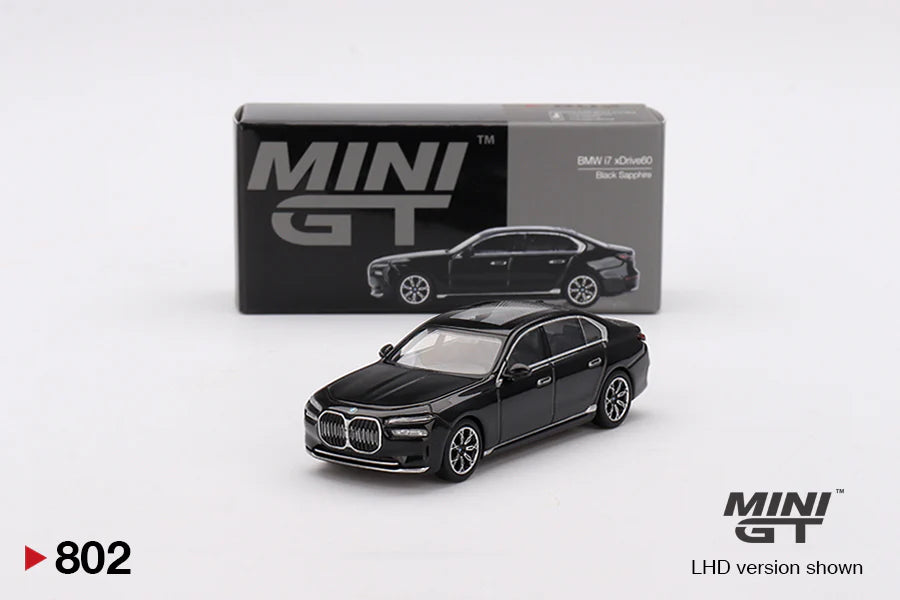 MINI GT 1:64 BMW i7 xDrive60 Black Sapphire