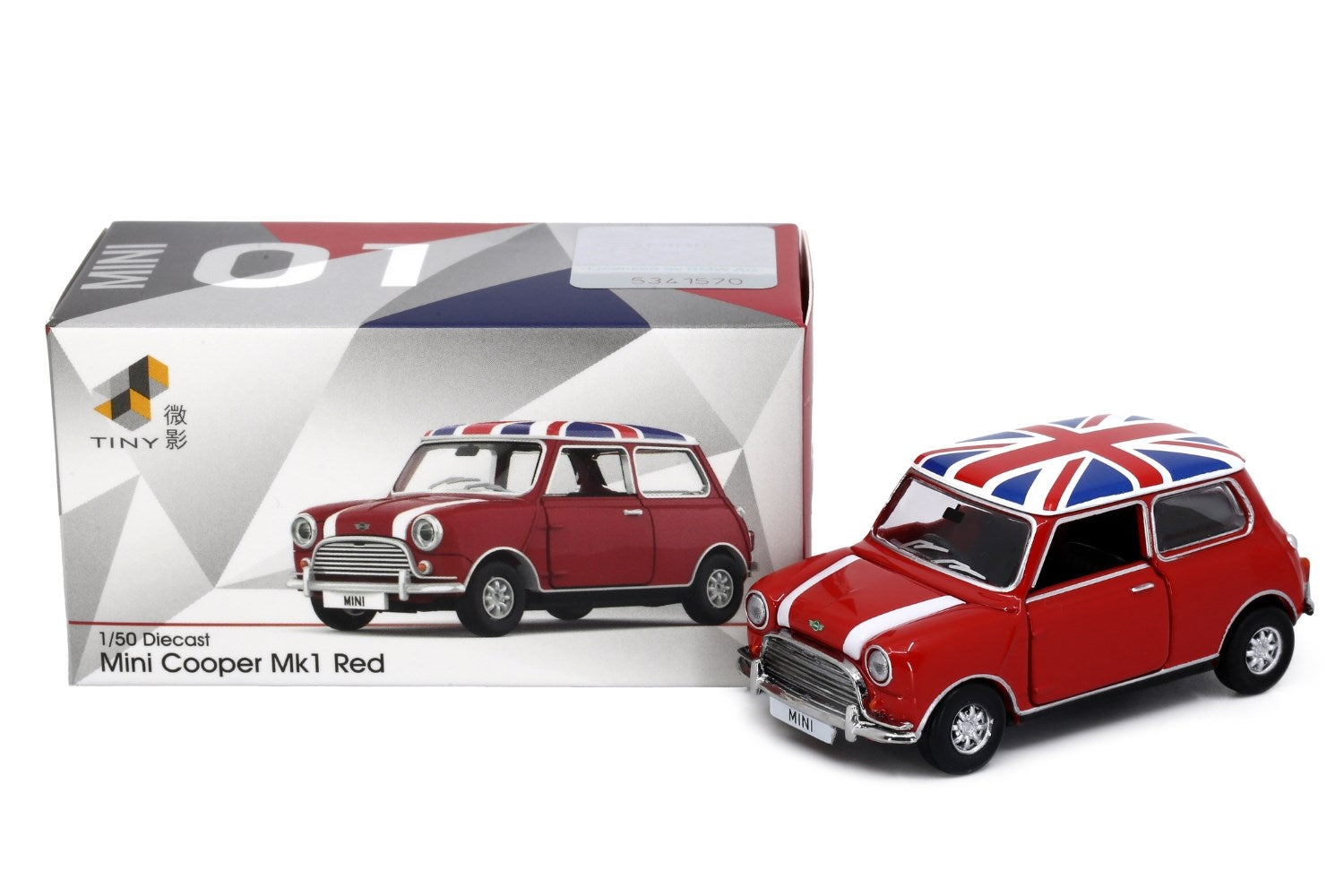 TINY 1:50 Mini Cooper Mk1 Merry Christmas 2024 Diecast Limited Edition
