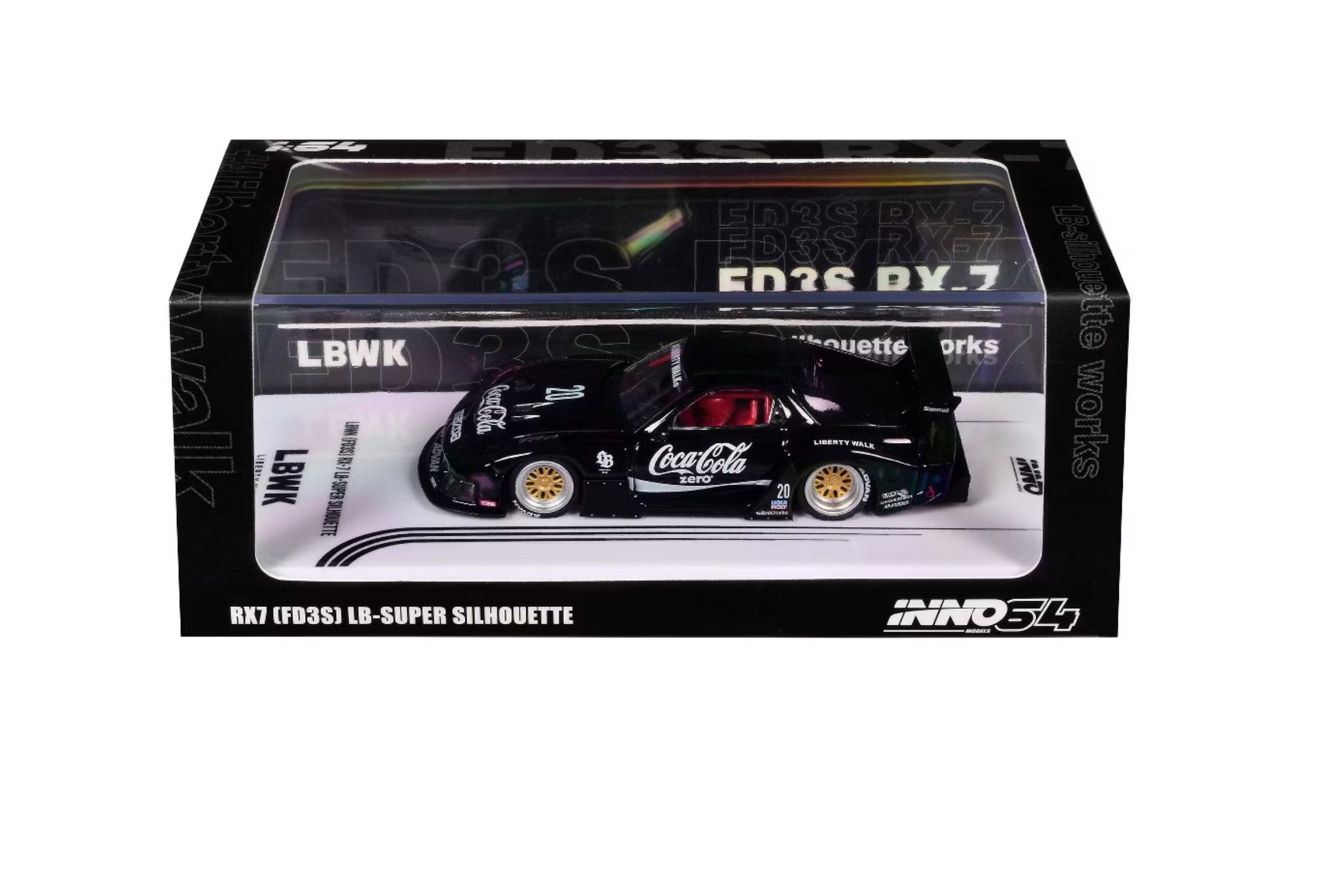 INNO64 LBWK Mazda RX-7 FD3S LB-Super Silhouette Coca-Cola Black