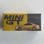 MINI GT 1:64 Nissan Skyline GT-R R34 – Top Secret Gold