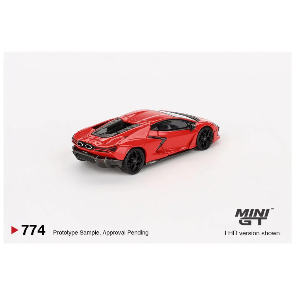 MINI GT 1:64 Lamborghini Revuelto – Arancio Dac Lucido (MiJo Exclusives)