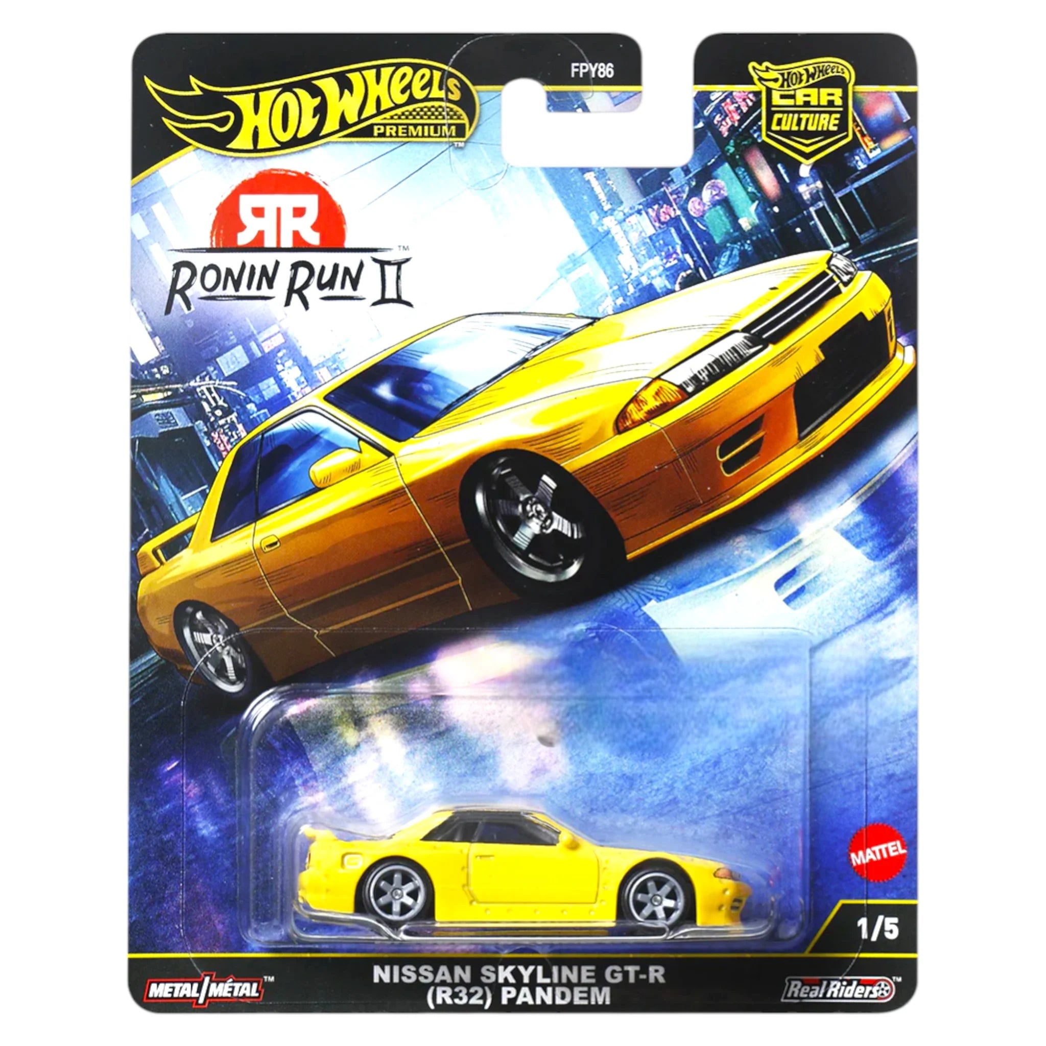 Hot Wheels Premium Car Culture – Ronin Run II – Nissan Skyline GT-R (R32) Pandem