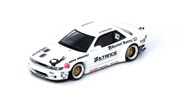 INNO64 Nissan Silvia S13 V2 Pandem Rocket Bunny White