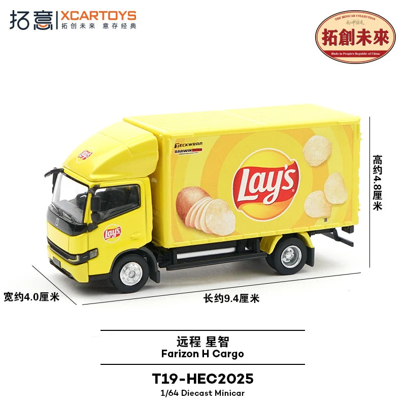 XCARTOYS 1:64 Farizon H Cargo Lays Delivery Truck T19-HEC2025