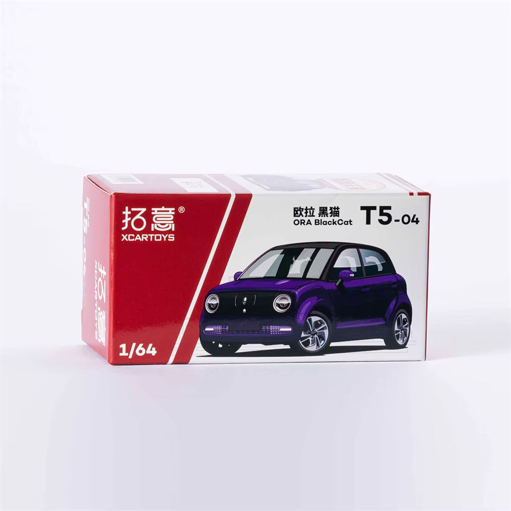 XCARTOYS 1:64 ORA Black Cat Color-Changing Purple T5-04