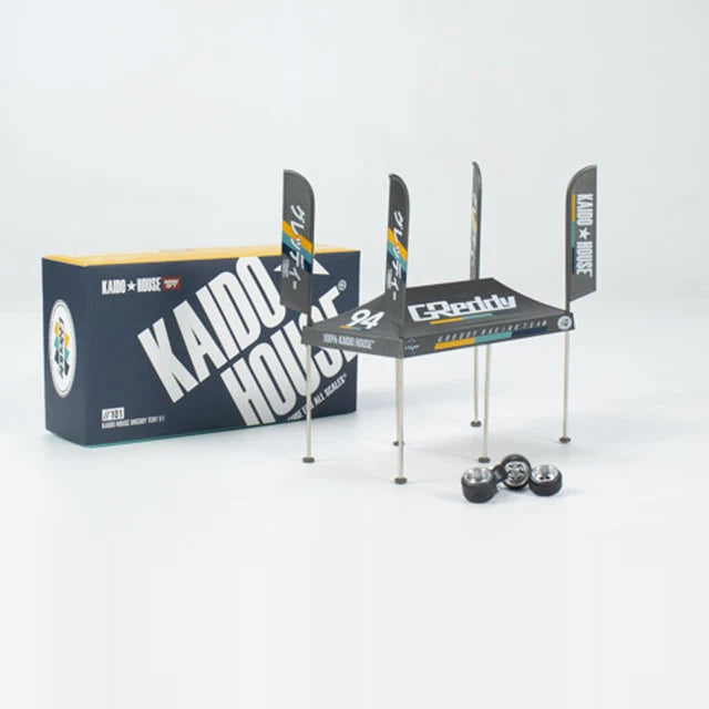Kaido House × GReddy Tent V1 Mini GT 1:64 Diorama Set