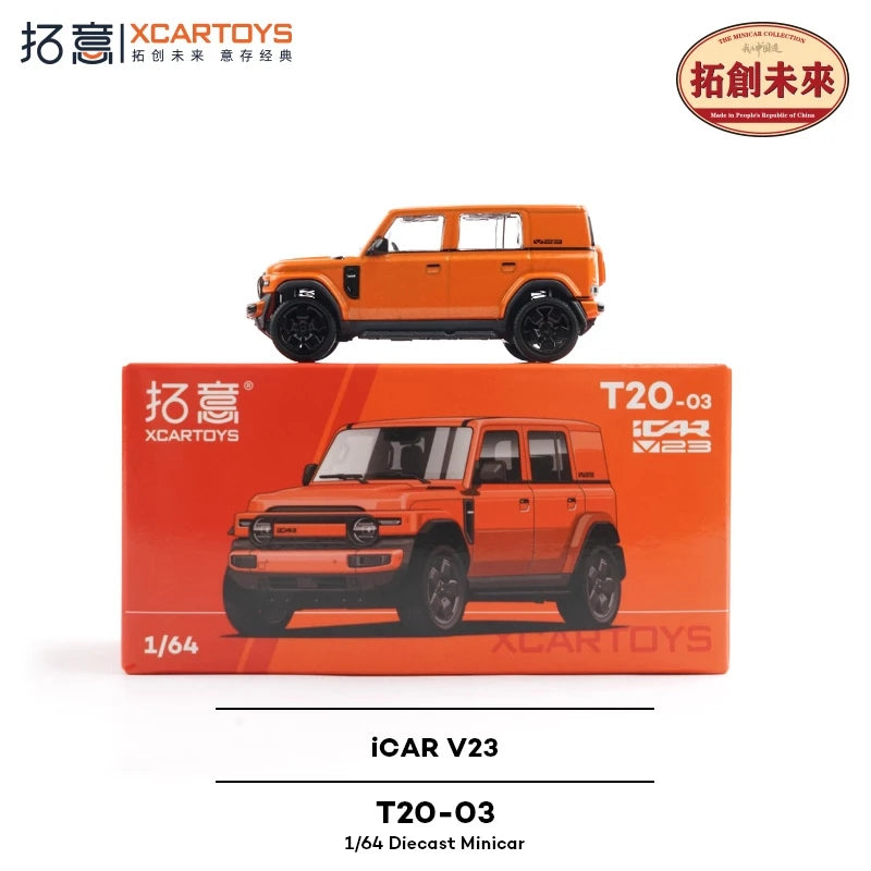 XCARTOYS 1:64 iCAR V23 Orange T20-03 Diecast SUV Model