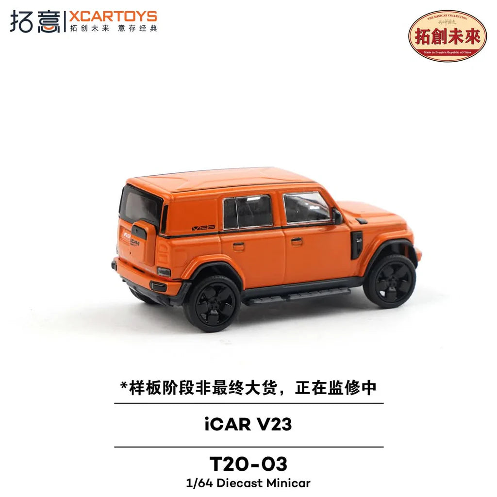 XCARTOYS 1:64 iCAR V23 Orange T20-03 Diecast SUV Model