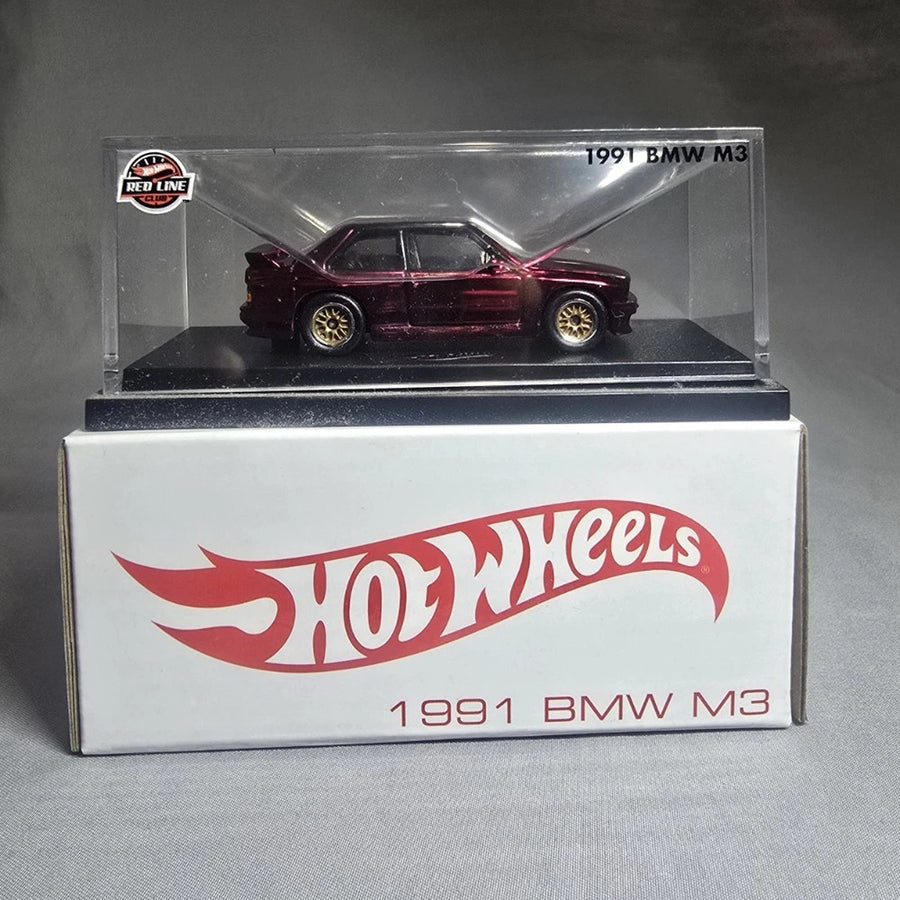 Hot Wheels RLC 1:64 1991 BMW M3 Spectraflame Red — HNL25