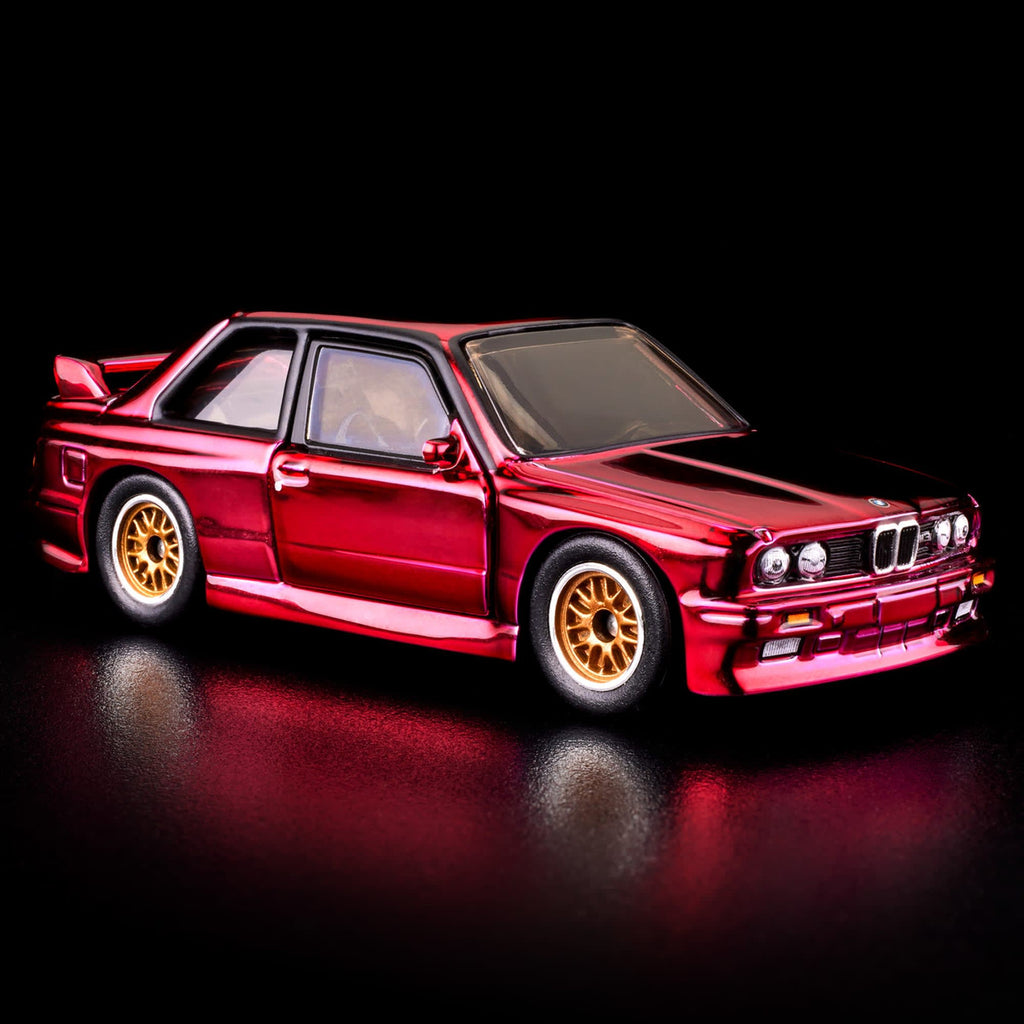 Hot Wheels RLC BMW M3 HNL25 Spectraflame Red front three-quarter view