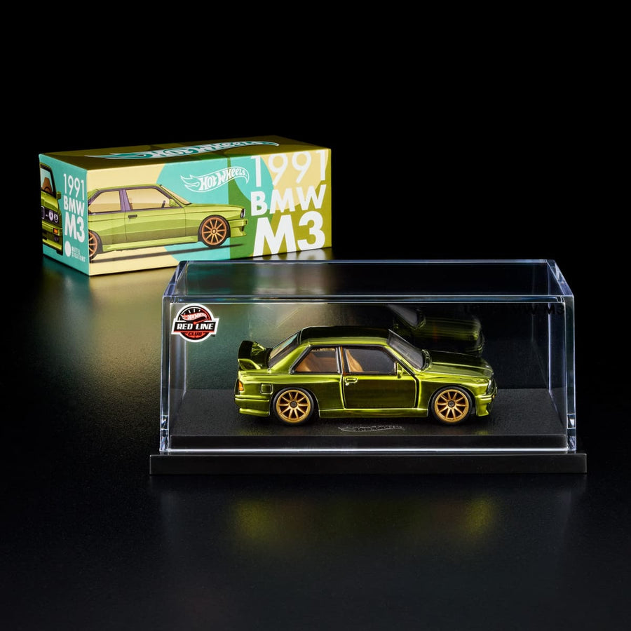 Hot Wheels RLC 1:64 1991 BMW M3 Spectraflame Olive — JJY68