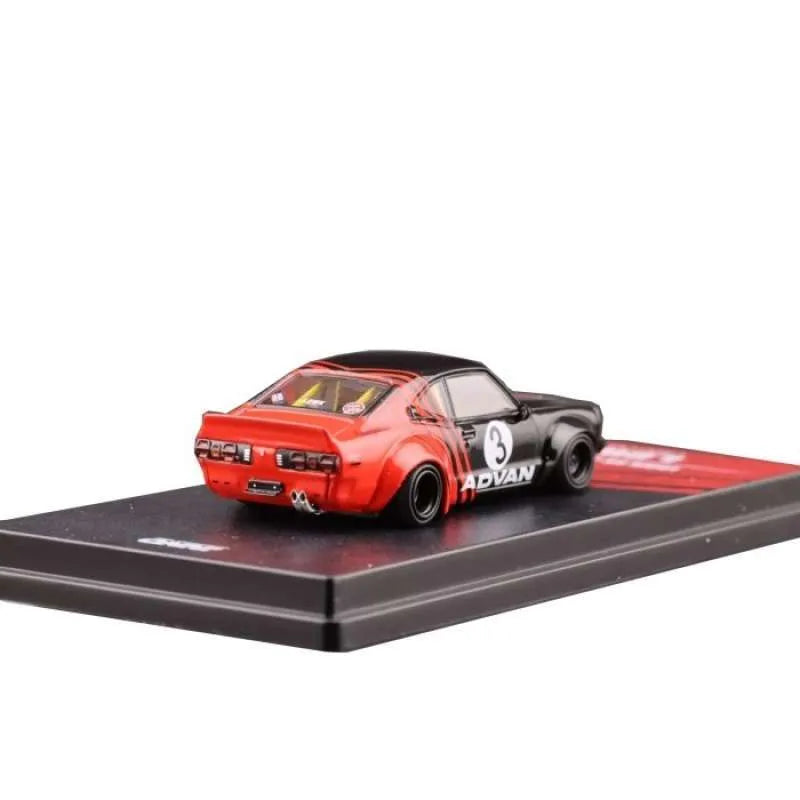 INNO64 LBWK Mazda RX-3 Savanna ADVAN Liberty Walk Black Red