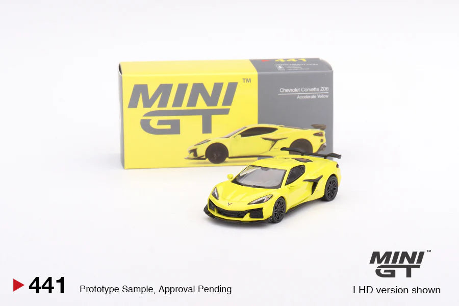 MINI GT 1:64 Chevrolet Corvette Z06 – Accelerate Yellow