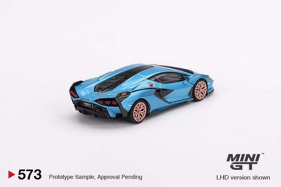 MINI GT 1:64 Lamborghini Sián FKP 37 Blu Aegir
