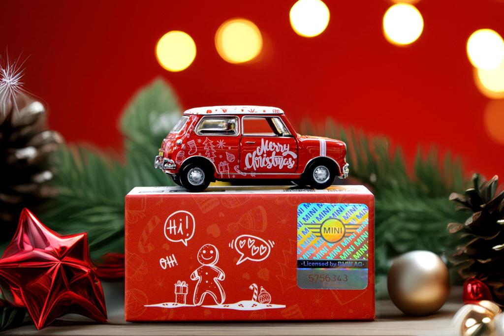 TINY 1:50 Mini Cooper Mk1 Merry Christmas 2024 Diecast Limited Edition