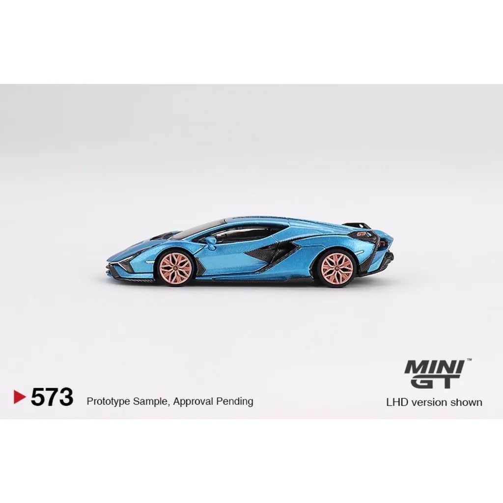 MINI GT 1:64 Lamborghini Sián FKP 37 Blu Aegir
