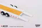 Mini GT 1:64 Car Hauler Trailer Type C White