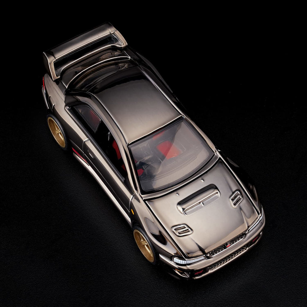 Hot Wheels RLC 1998 Subaru Impreza WRX STi Spectraflame slate JJY62 — Top view