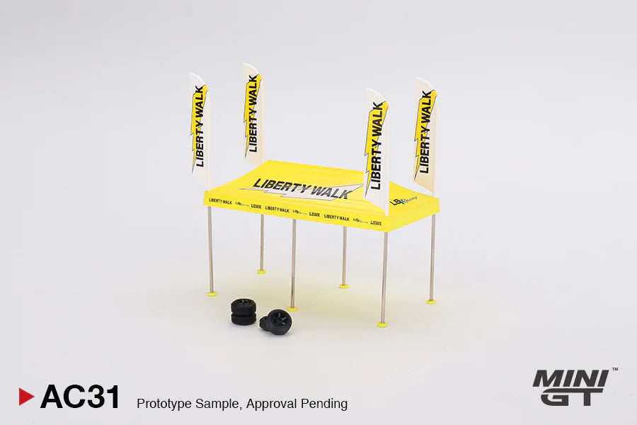 Mini GT × Liberty Walk Paddock Service Tent Set LB Racing