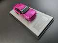 INNO64 BMW E30 Pink Chrome Chase IDE 2025 – Front three-quarter view