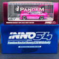INNO64 BMW E30 Pink Chrome Chase IDE 2025 – Side view in original event packaging