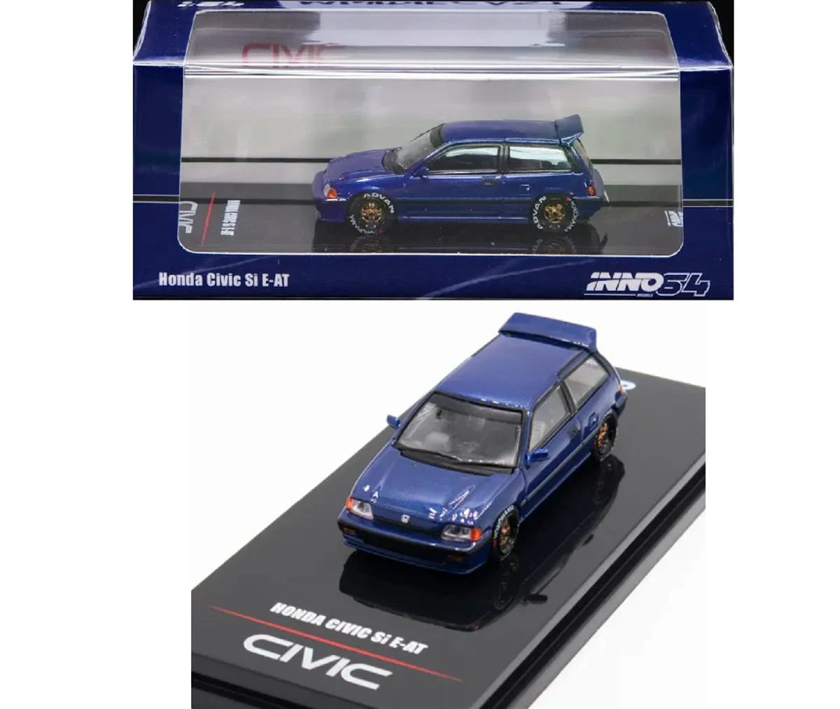 INNO64 Honda Civic Si E-AT Dark Blue EG Hatchback